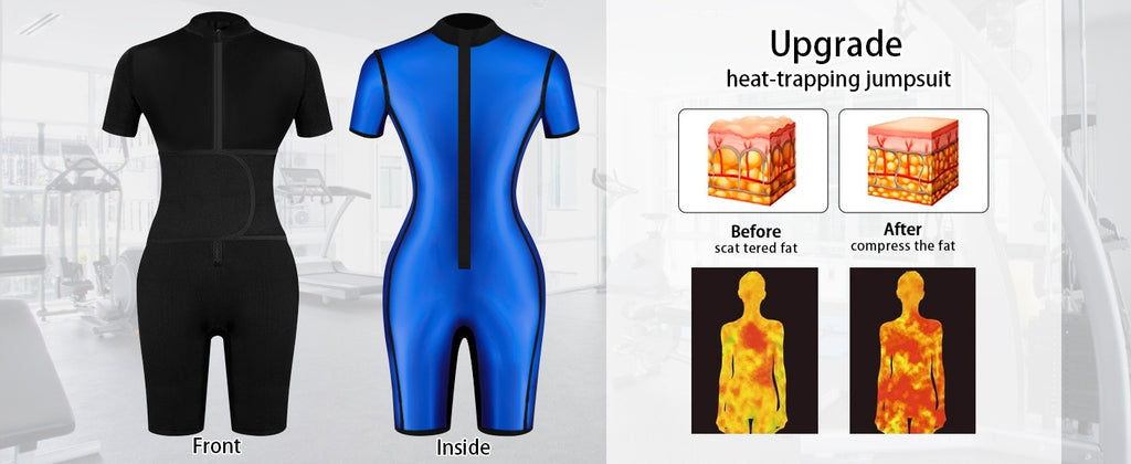 Sweat Suit Cross-Border Body Shaping Corset Amazon Women's Running Fitness European and American Sports One-Piece Body Shaping Suit