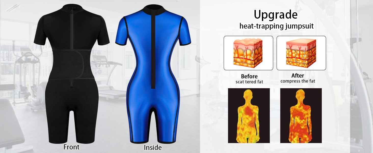 Sweat Suit Cross-Border Body Shaping Corset Amazon Women's Running Fitness European and American Sports One-Piece Body Shaping Suit