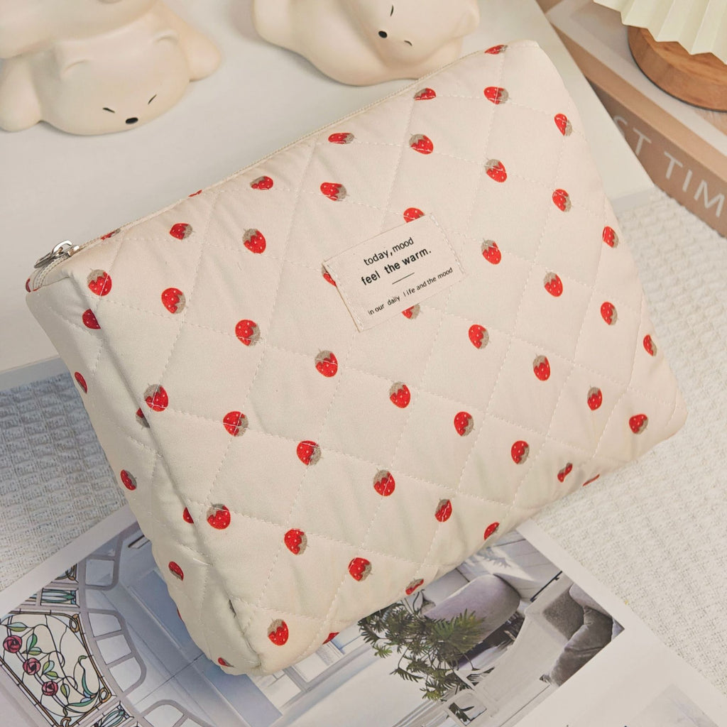 Cosmetic Bag, Large Capacity, Portable Quilted Bag for Girls, Home Skin Care Product Cosmetics Bag, Travel Cosmetics Storage Bag