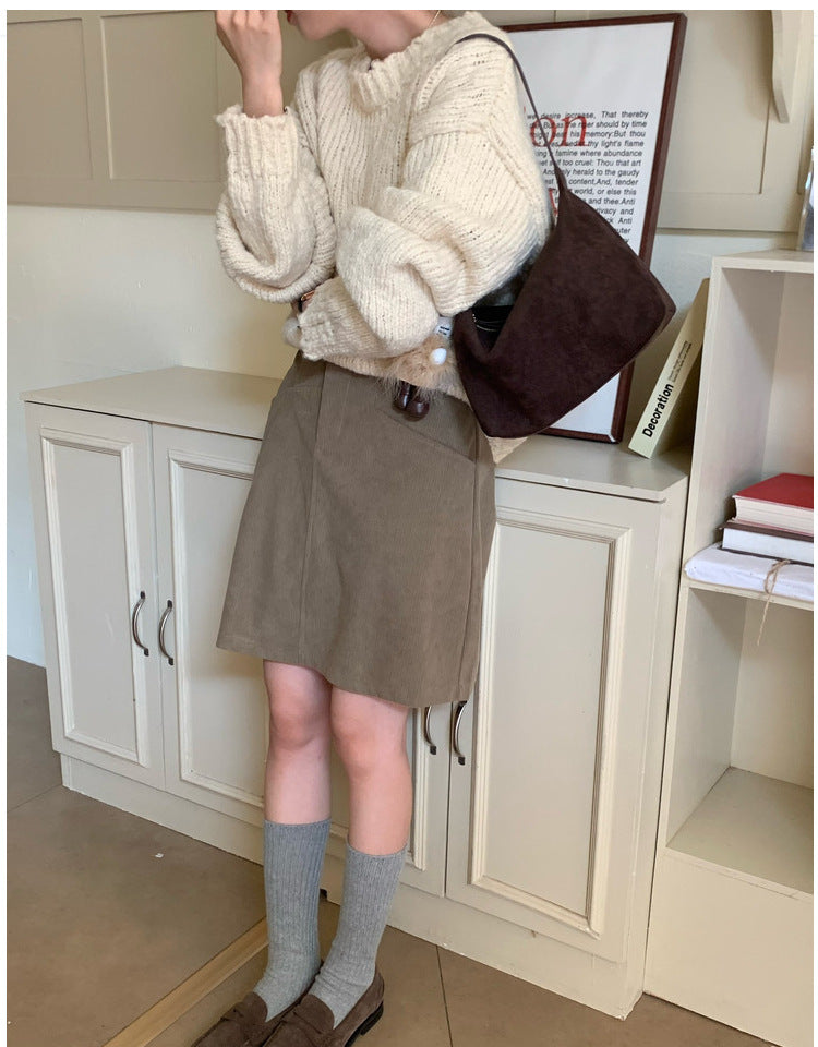 Vintage Faux Suede Hobo Bag – Soft Chamois Leather Shoulder Crossbody Bag for Women
