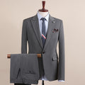 Men's One-Button Three-Piece Tuxedo Suit — Wedding, Groomsman & Business Formal