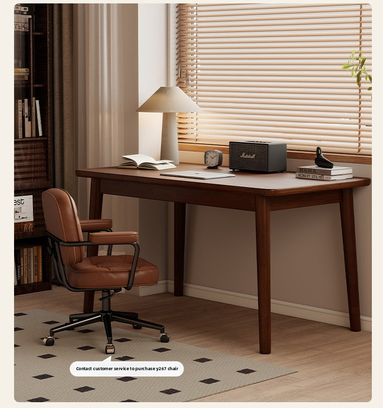 All Solid Wood Desk — L-Shape Pine Computer Desk with Bookshelf | Wall-Mounted Study Table