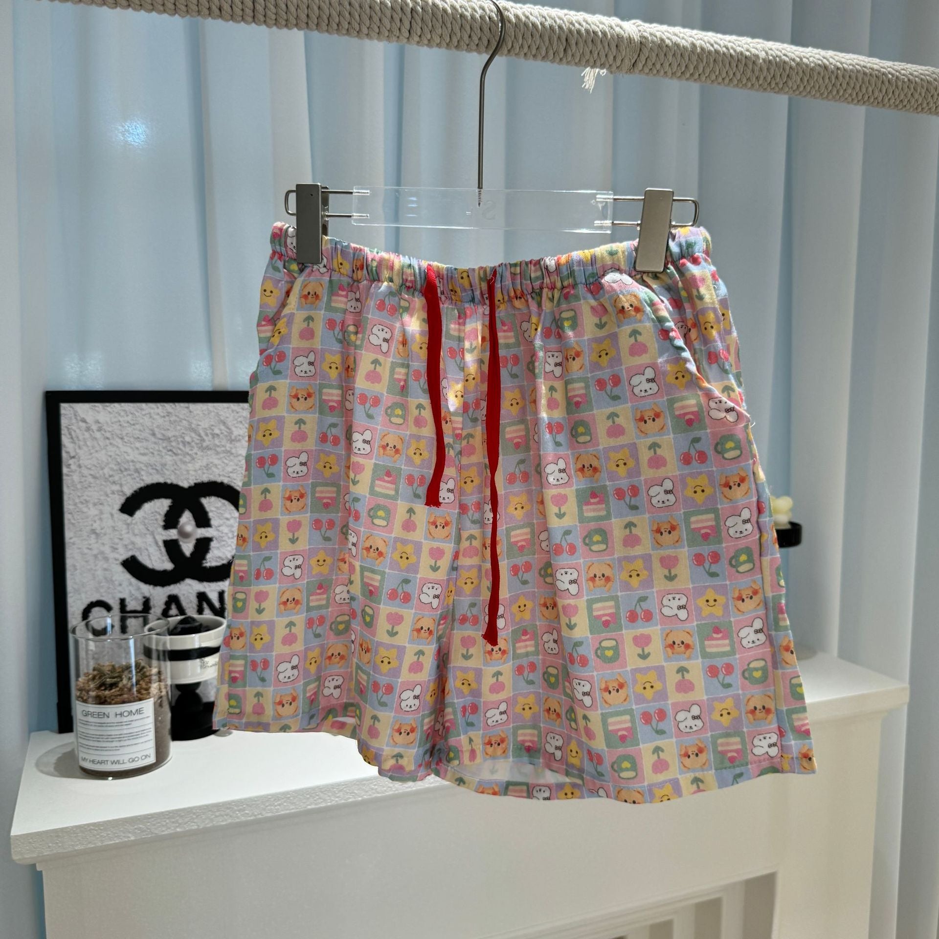 Very Easy to Wear! ! Cotton Loose Pajamas for Girls, Double-Layer Gauze Home Pants, Summer Shorts, Soft Walking Shorts