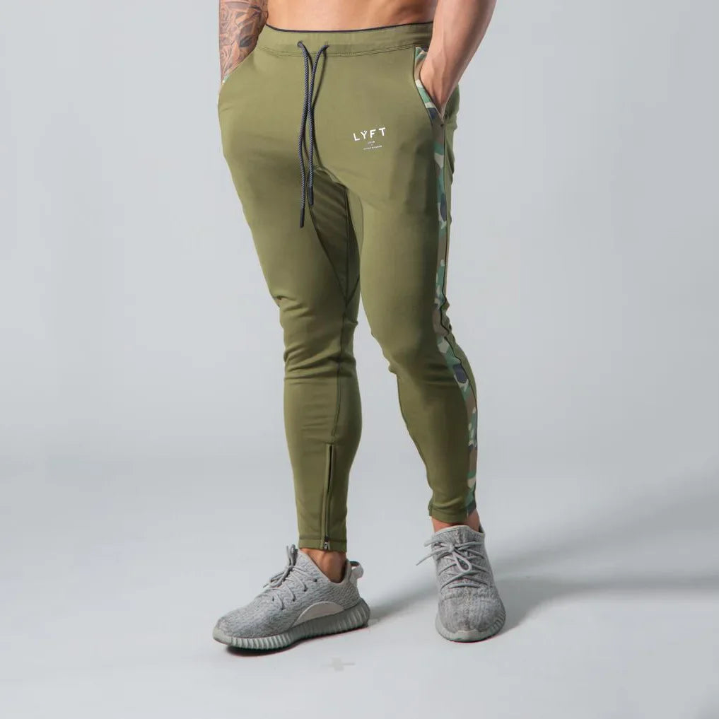 Men's Training Breathable Leggings — Slim-Fit Cotton Sports Pants for Running & Basketball