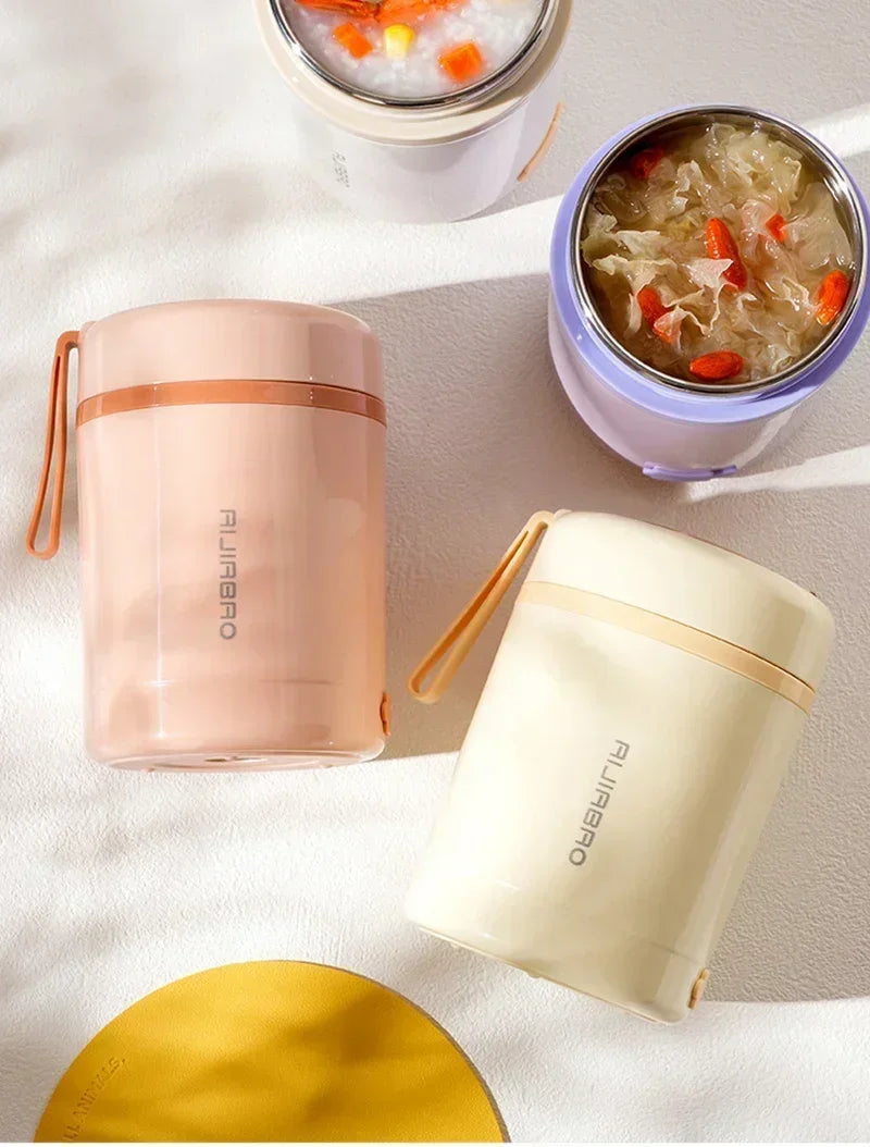 600ml USB Electric Heated Lunch Box – Stainless Steel Food Warmer with Constant Temperature Insulation, 5V/12V/24V