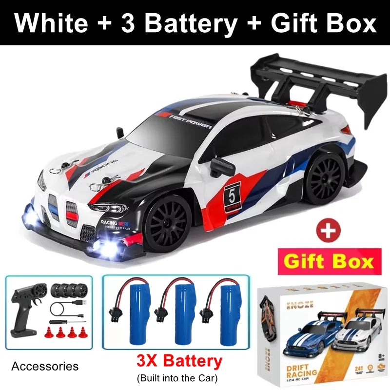 1:24 Scale 4WD RC Drift Car – 20KM/H Off-Road Racing Truck with LED Lights