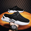 Men's Orthopedic Mesh Sandal Slippers – Hollow Out Breathable Diabetic Walking Shoes with Arch Support