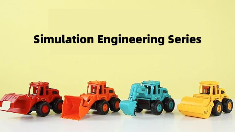 Inertial Construction Vehicle Toy – Excavator, Bulldozer, Road Roller & Claw Machine