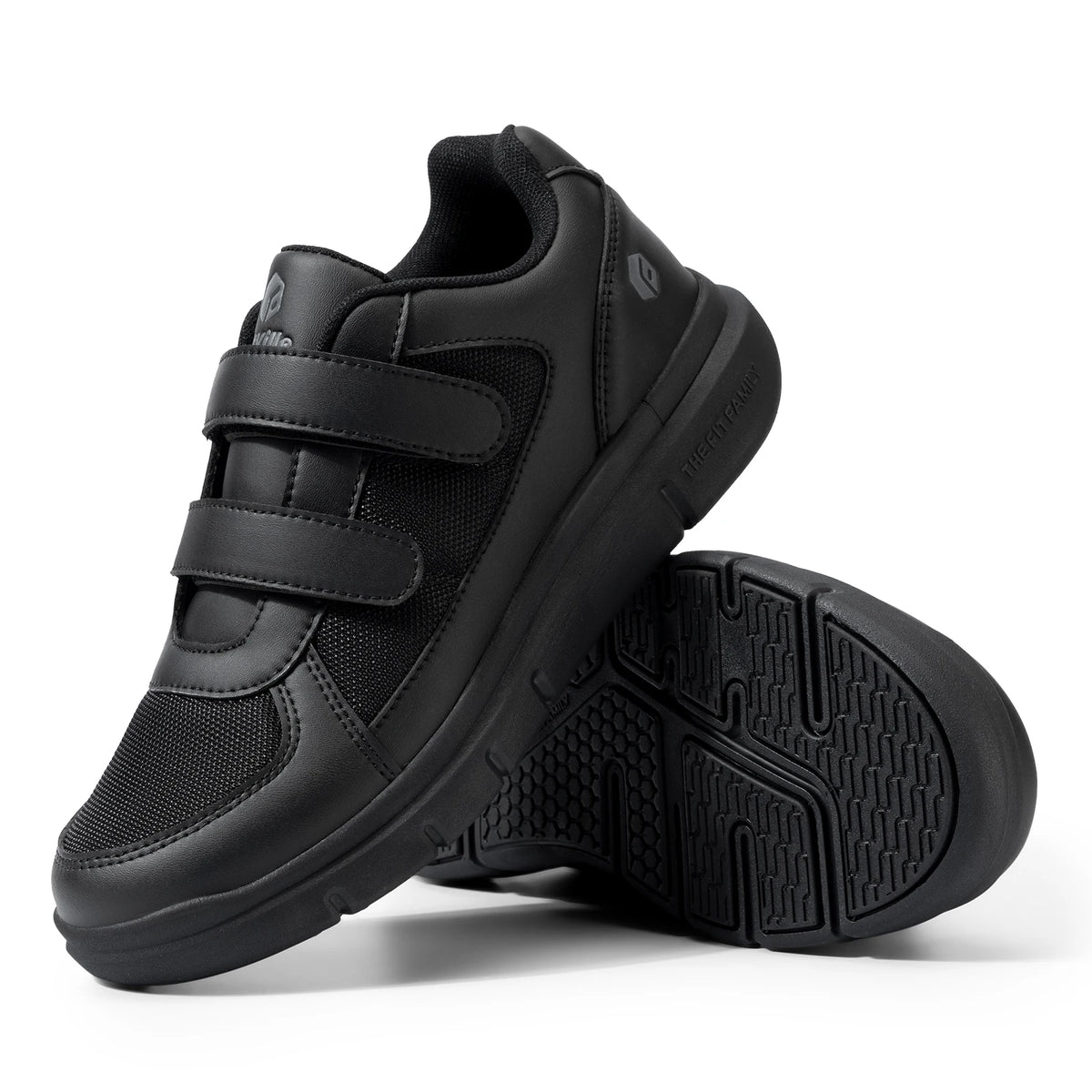 Men's Extra Wide Diabetic Flat Shoes – Orthopedic Wide Fit for Elderly Neuropathy, Swollen Feet & Foot Pain Relief