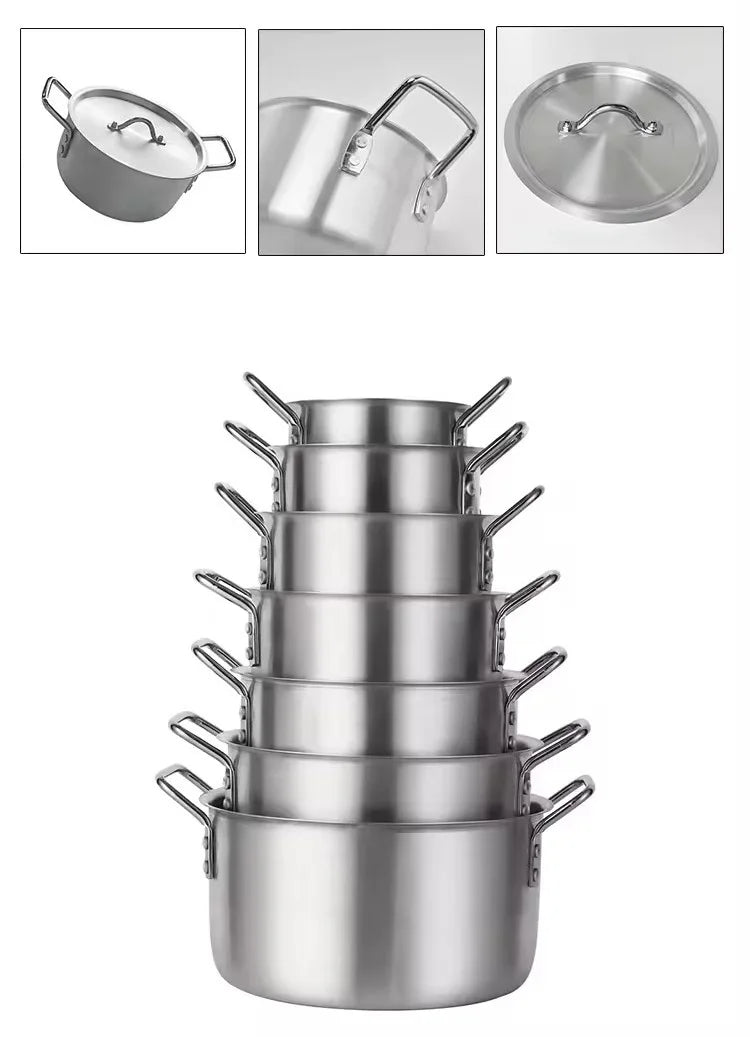 Aluminum Cookware Set – Stackable 5- & 7-Piece Options