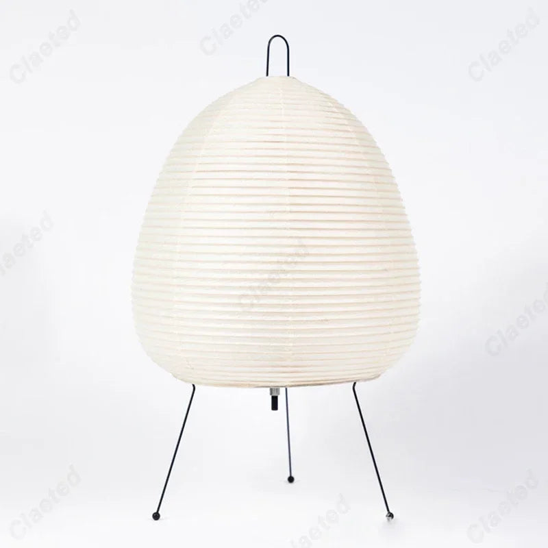 Rice Paper Table Lamp – Japanese-Style Tripod Light