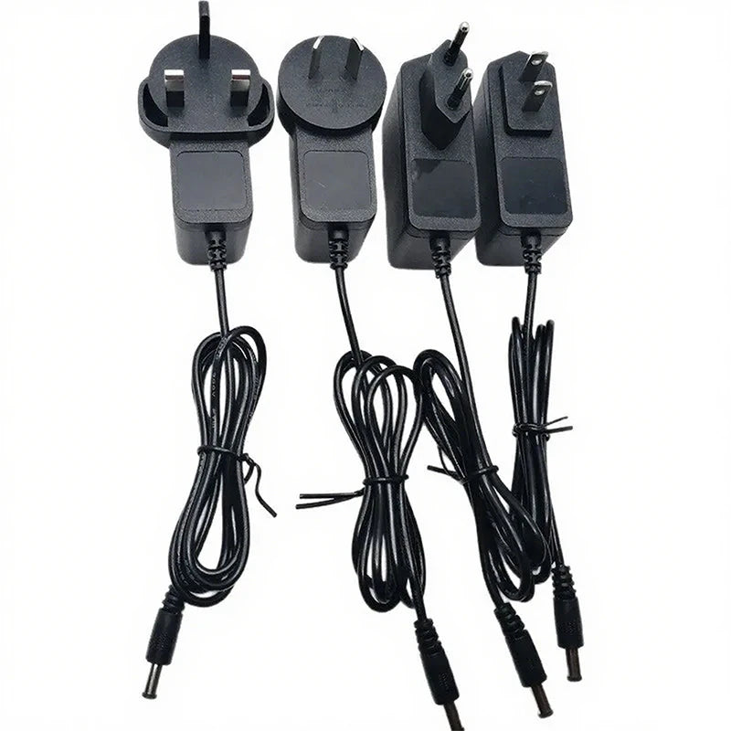AC 220V to DC LED Power Supply Adapter – 5V–24V, 1A–10A with US/EU/UK/AU Plug Options