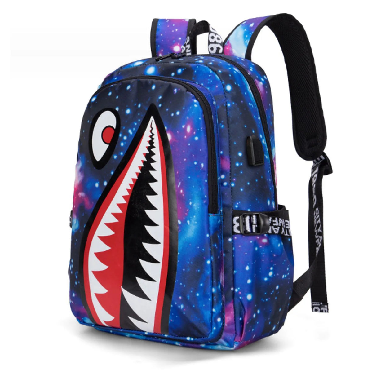 Shark Backpack – Kids School & Travel Book Bag