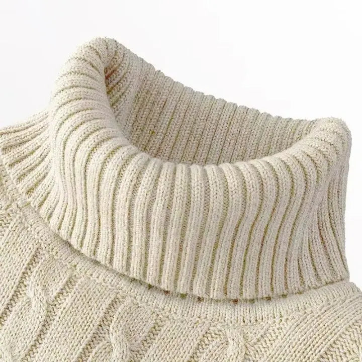 Men's Turtleneck Knitted Sweater — Classic Winter Knitwear