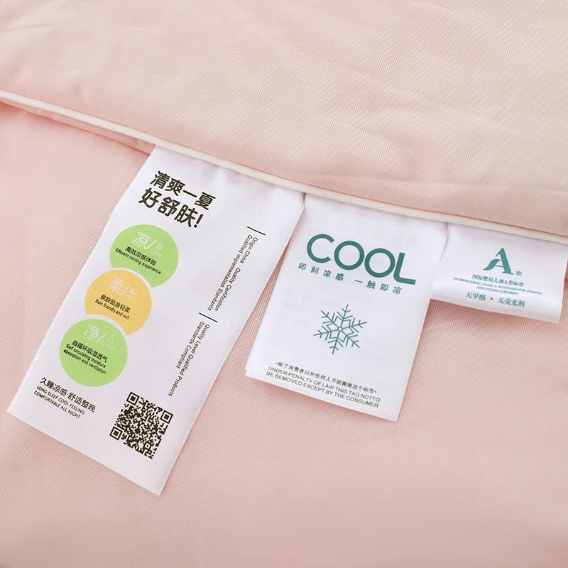 Ice Silk Cooling Blanket – Lightweight Smooth Summer Comforter, Twin & King, Air Condition Quilt