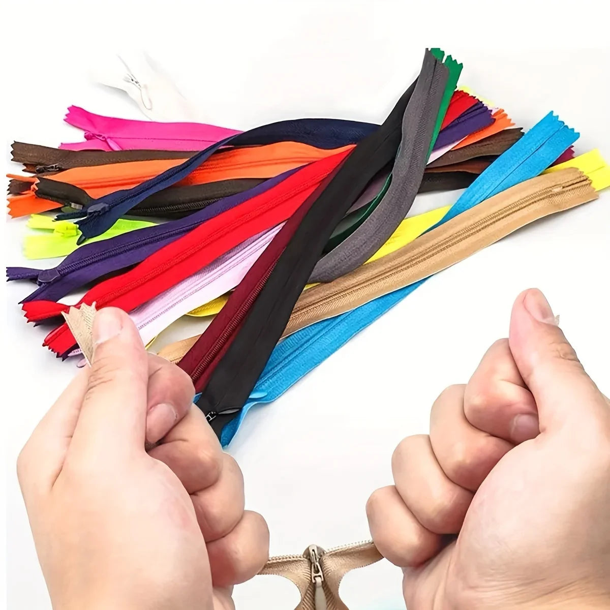 Invisible Zippers 5-Pack — Premium Hidden Zippers for Dresses, Pants & More (18cm–60cm)