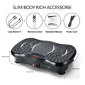 Vibration Plate Fitness Machine with Bluetooth Speaker — Fat Burning Full Body Workout Platform