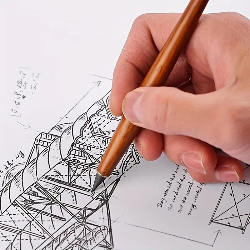 13-Piece Wooden HB Pencil & Replacement Set