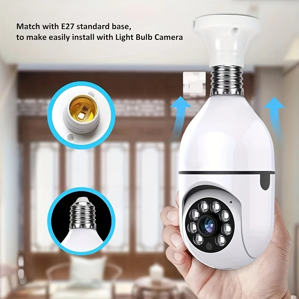E27 Wi-Fi Bulb Security Camera with Two-Way Audio