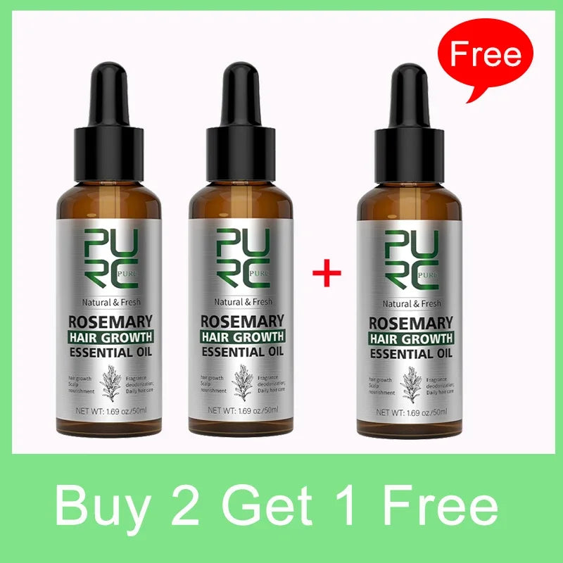 PURC Rosemary Oil Hair Treatment Ginger Hair Care Products for Men Women Smoothing Anti-Frizz Hair Care