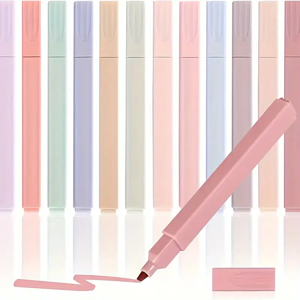 Aesthetic Soft-Tip Highlighters, 12 or 20 Colors