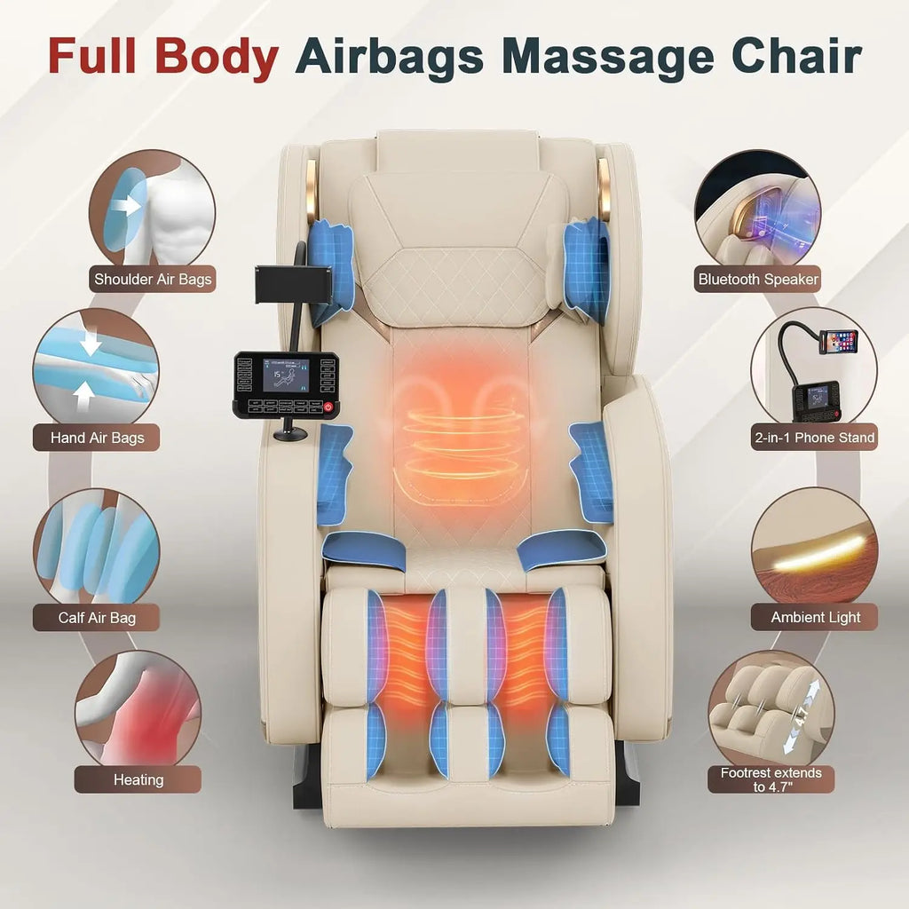 Full Body Massage Chair with Heat & Zero Gravity Recline