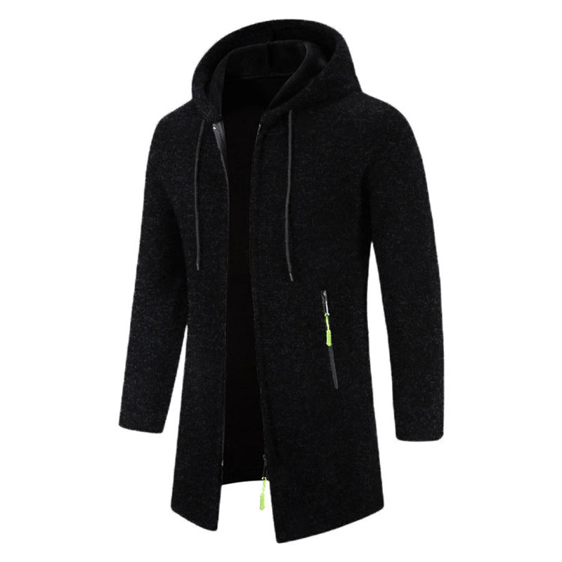 Men's Longline Zip-Up Hoodie