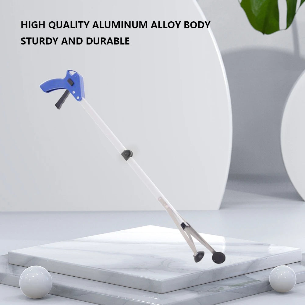 80cm Foldable Grabber Reacher Tool — 360° Rotating Trash Picker & Gripper Extender
