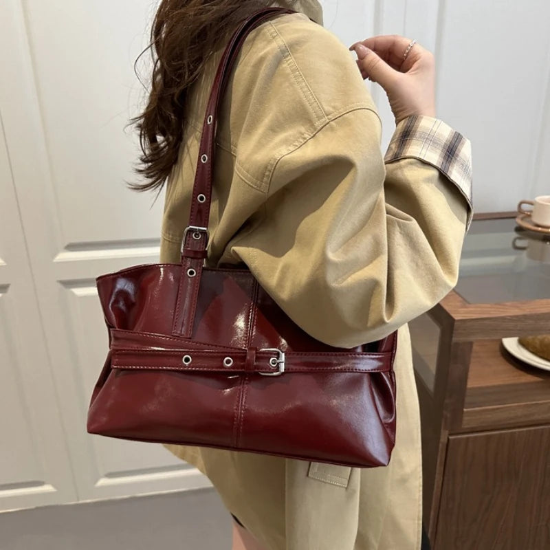 Large Capacity Women's Retro Tote Shoulder Bag