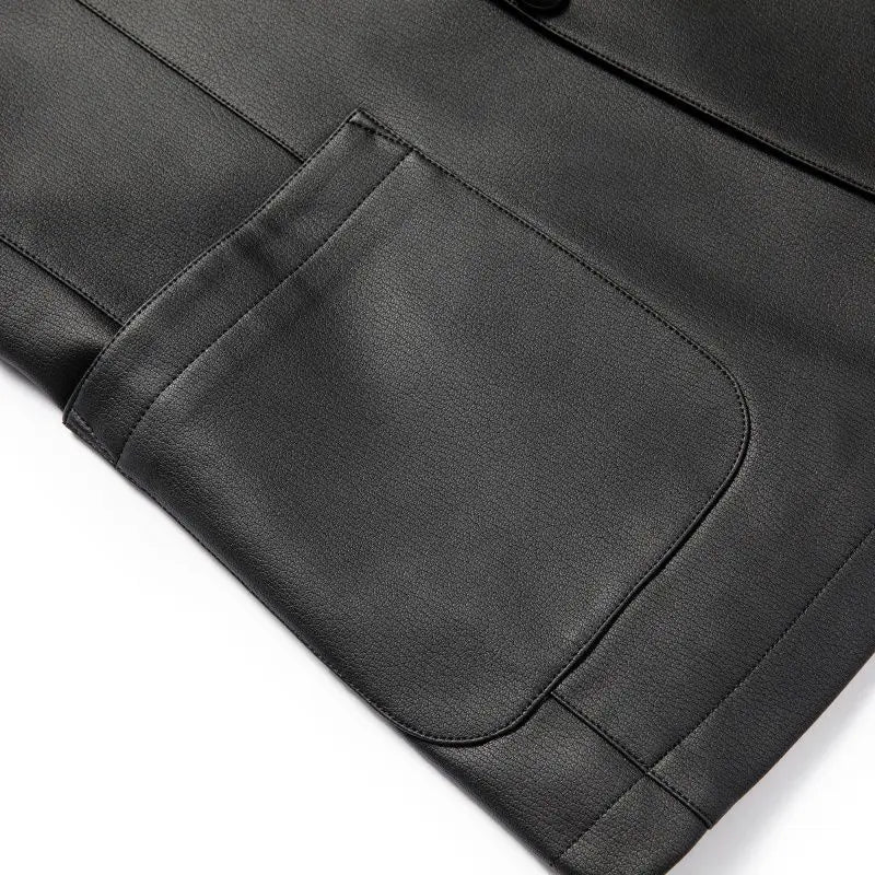 Spring and Autumn Leather Jackets, Casual Leather Suits, Men's Leather Jackets, Sheepskin Slim-Fit High-End Genuine Leather Jack