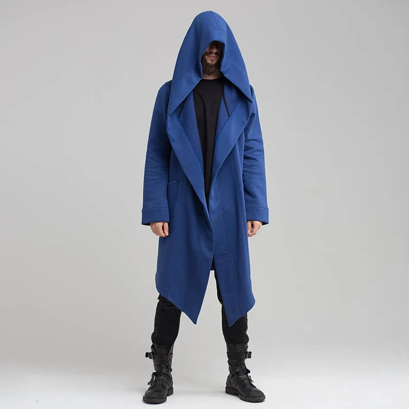 Men's Hooded Fleece-Lined Trench Coat