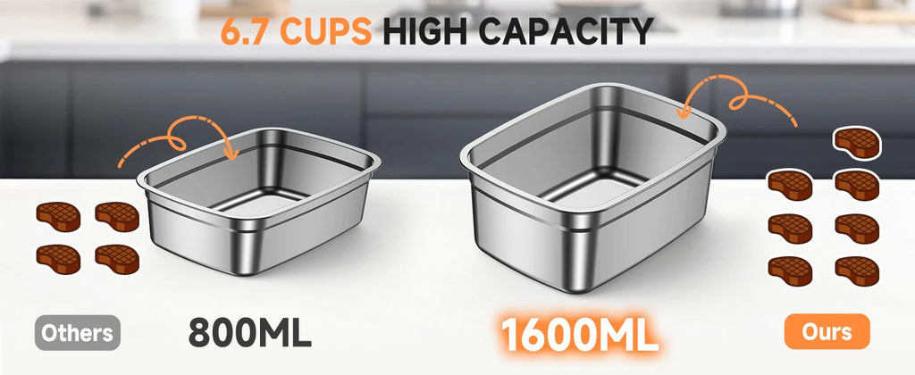 1.4L Cordless Electric Lunch Box – Rechargeable Food Warmer