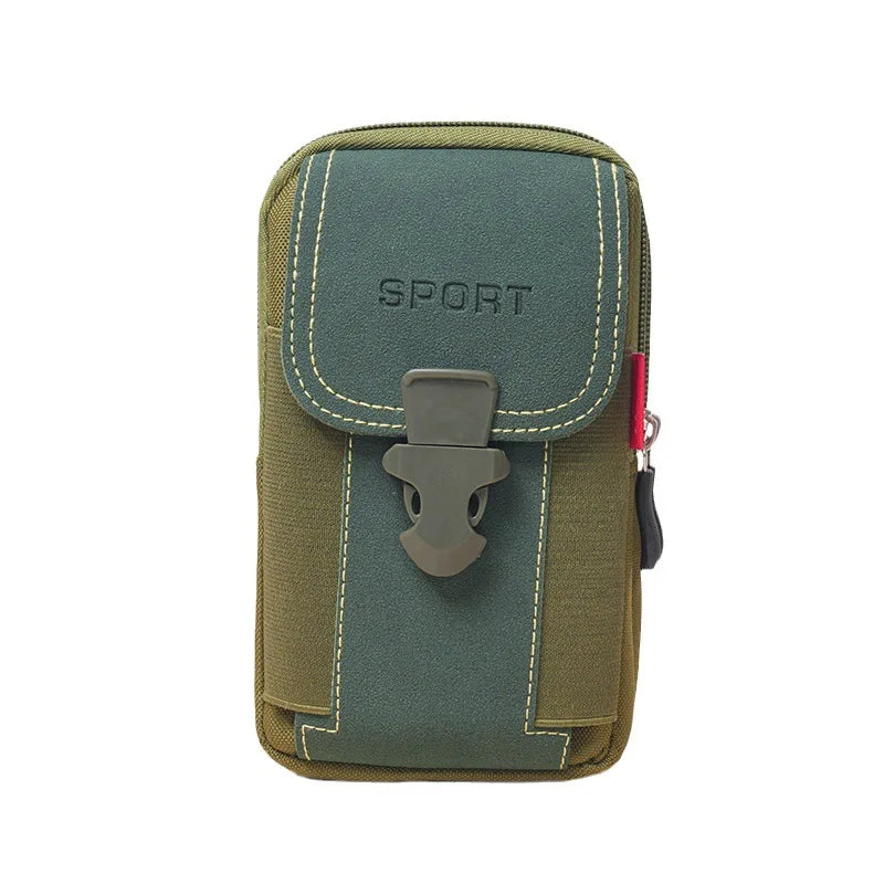 Men's Tactical MOLLE Belt Phone Holster – Waist Bag, Card Holder & Duty Belt Pack