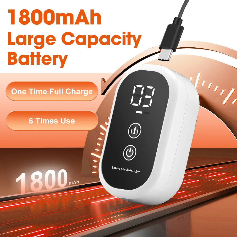 Wireless 360° Air Pressure Calf Massager — 3-Mode Airbag Leg & Foot Circulation Booster