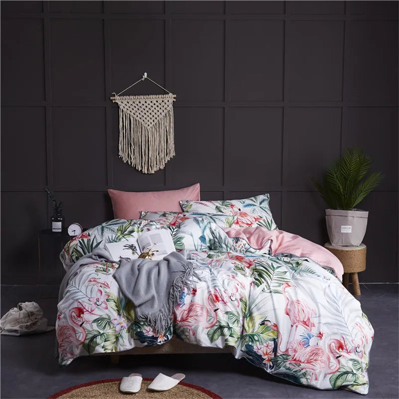 500TC Egyptian Cotton Bedding Set – 4 or 6-Piece Luxury Duvet Cover with Sheet & Pillowcases, 19 Colors