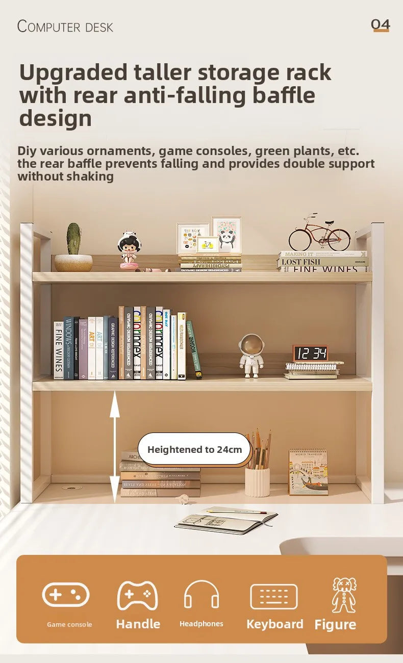 L-Shaped Corner Computer Heavy Duty Steel Frame Home Office WorkstationSpace Saving Writing Table for Gaming Bedroom Living