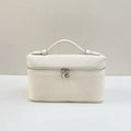 Genuine Leather Lychee Pattern Crossbody Bag – Shoulder Lunch Box Makeup Handbag for Women