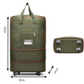 Foldable Wheeled Travel Bag – Expandable Oxford Luggage