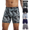 Men's Long-Leg Stretch Boxer Briefs, 5-Pack