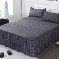 Cotton Quilted Bed Skirt – Double-Thickened Non-Slip Breathable Mattress Cover