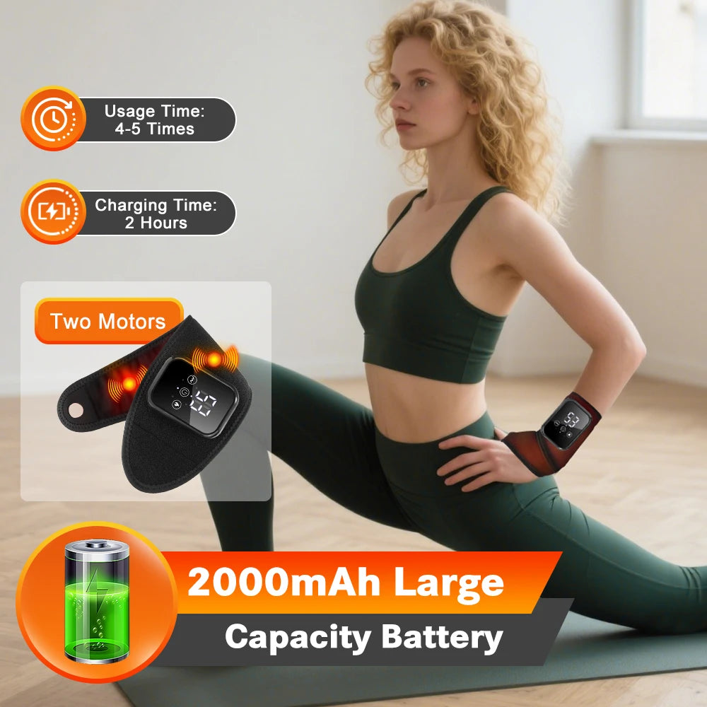 Electric Heating Wrist Massager – Vibration Relief for Carpal Tunnel & Fatigue
