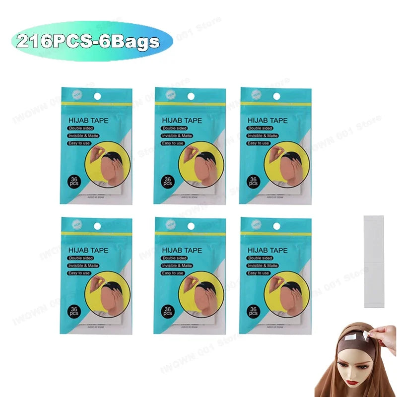 Double-Sided Body Tape 36-Pack — Invisible Waterproof Adhesive for Dresses, Hijab & Swimwear