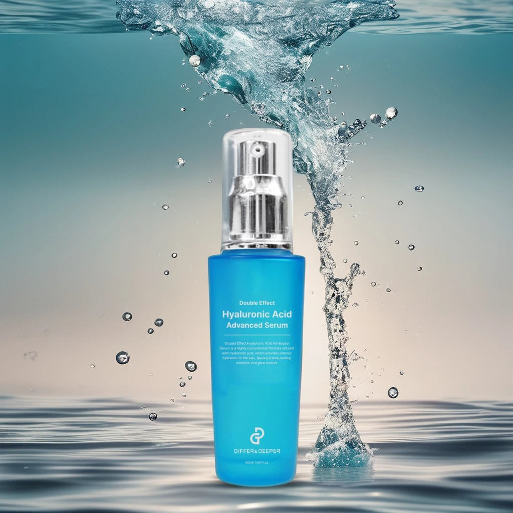 Differ & Deeper Double Effect Hyaluronic Acid Serum 50ml — Deep Hydration Anti-Aging K-Beauty Face Serum