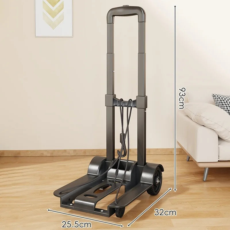 Folding Luggage Trolley – Portable Travel & Shopping Cart