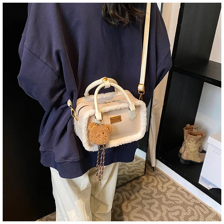 Plush Crossbody Bags for Women Shoulder Bags Versatile Purse and Handbags Designer Bag Female Bags Сумка Женская Bolsos Mujer