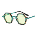 Polygon Metal Frame Square UV Sunglasses — Retro Punk