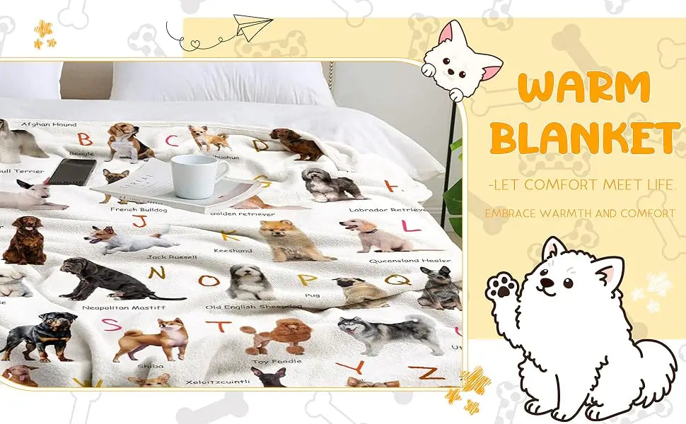 Halloween Patchwork Quilt Blanket – Black & White Geometric with Plaid, Stars, Moons & Pumpkins