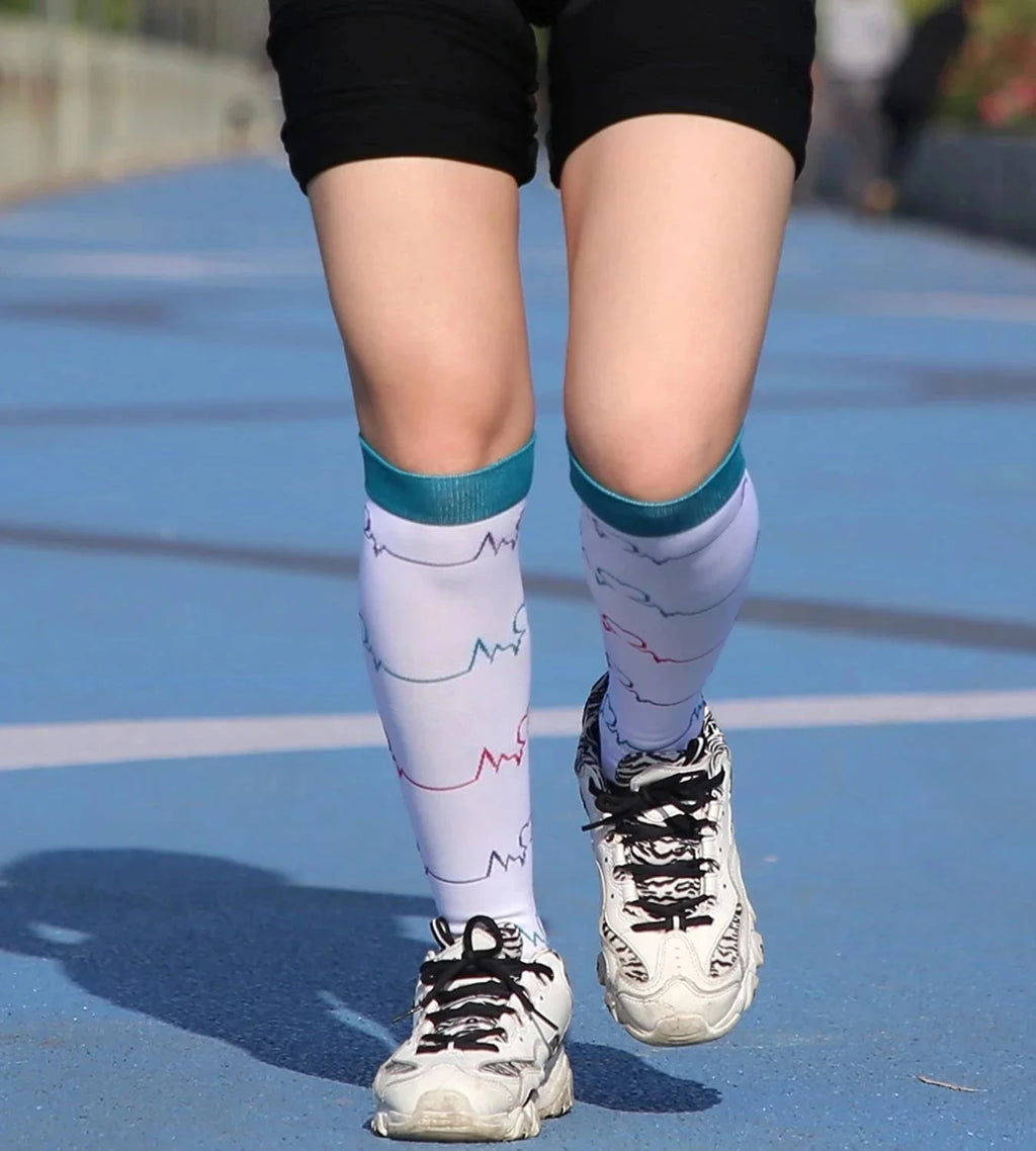 Knee High Compression Socks 20-30mmHg – 3 Pairs for Diabetes, Varicose Veins, Edema, Nurse & Running
