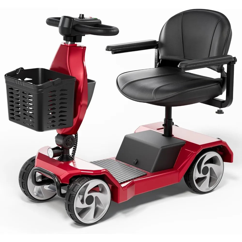 Foldable 4-Wheel Mobility Scooter – 250W, 15.5-Mile Range