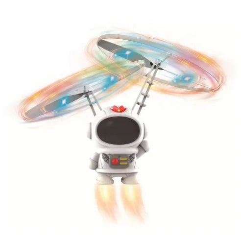 Photoluminescent Astronaut Gyro Flyer – Levitating Tether Retrieval Spacecraft Sensory Toy